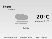 AEMET: El temps per a Sitges – 17 de Abril de 2026