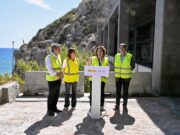 L’alcaldessa de Sitges supervisa les obres dels túnels del Garraf amb autoritats del Territori i el Transport